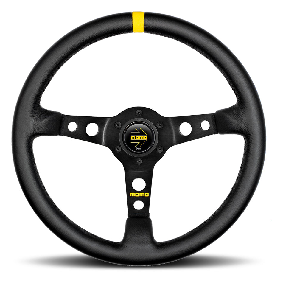 MOMO MOD. 07 | 350mm Leather Steering Wheel w/ 72mm Dish