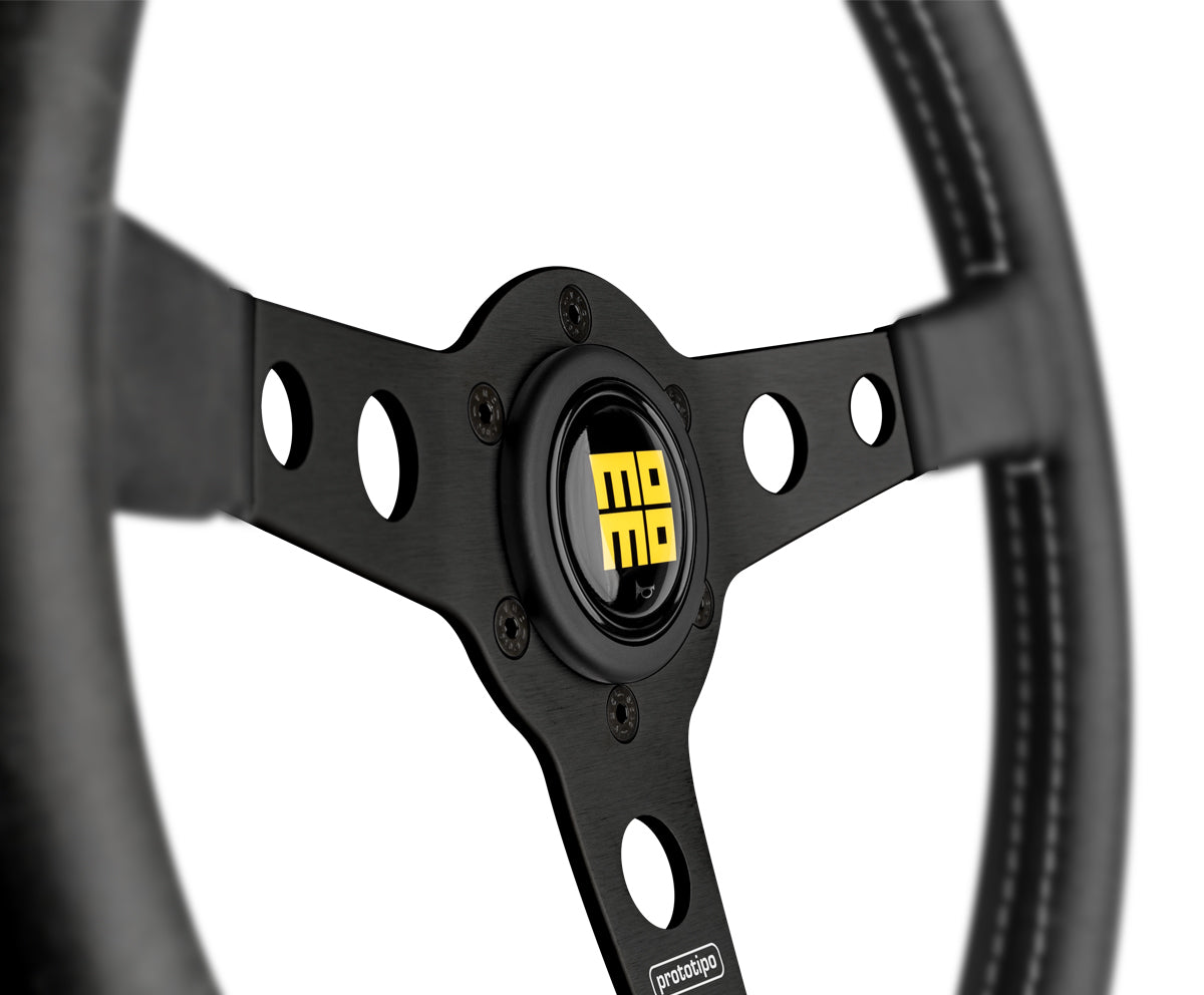 MOMO Prototipo Heritage | 350mm Leather Steering Wheel w/ 39mm Dish