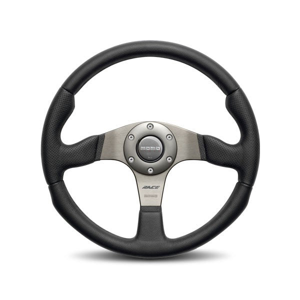 MOMO Race | 350mm Leather Steering Wheel w/ 40mm Dish