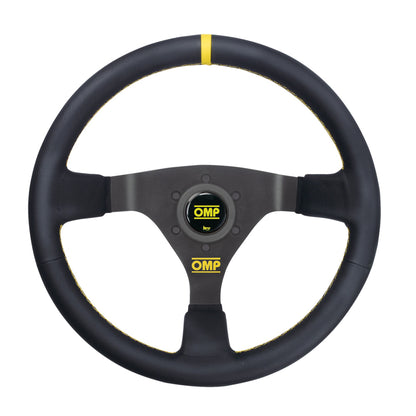 OMP WRC | 350mm Leather Steering Wheel w/ 65mm Dish