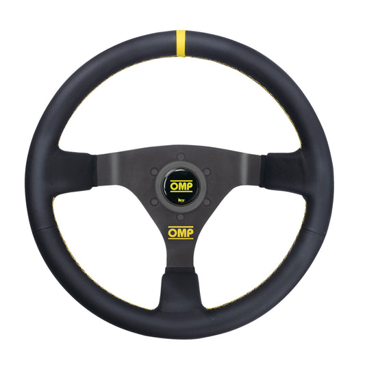 OMP WRC | 350mm Leather Steering Wheel w/ 65mm Dish