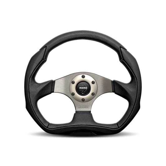 MOMO Eagle | 350mm Leather Steering Wheel w/ 40mm Dish