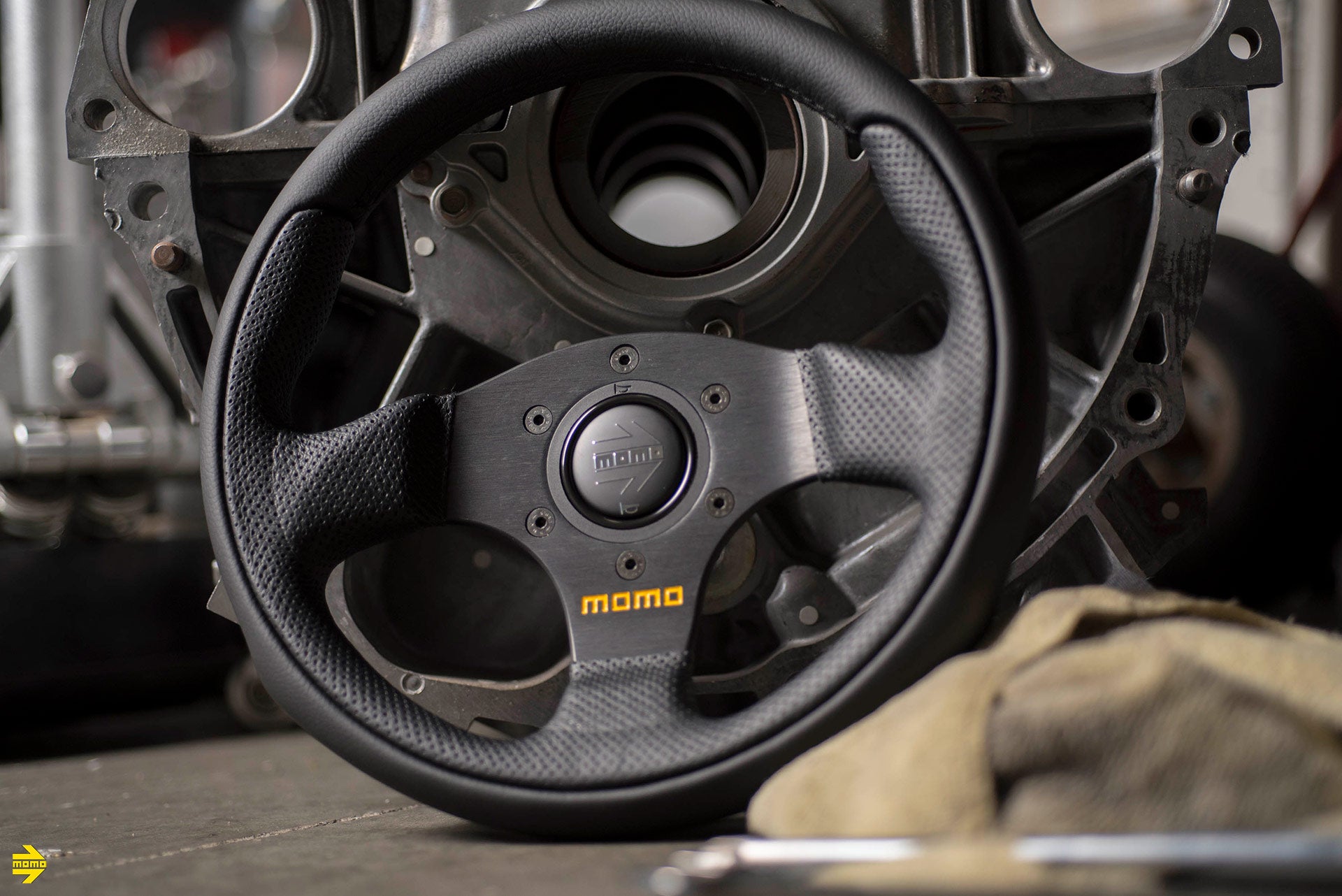 MOMO Team | 300mm Leather Steering Wheel w/ 40mm Dish